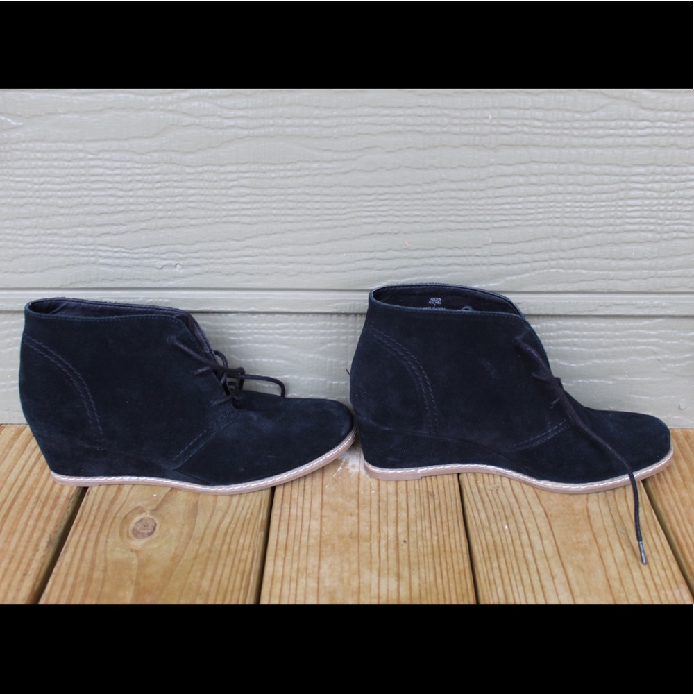low black booties with ties
